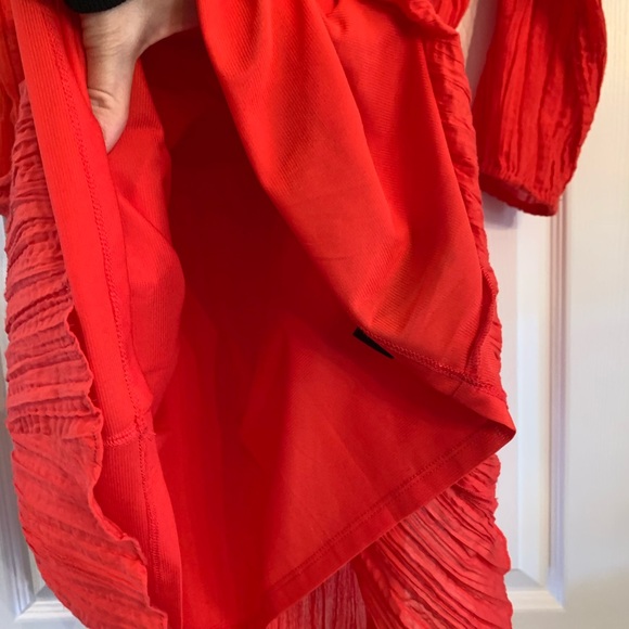 Label, by Five Twelve- Boho Red Embroidered Dress - Picture 8 of 9